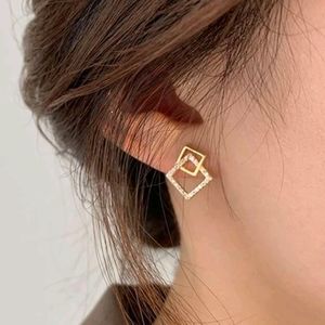 Rhinestone Geometric Decor Earrings